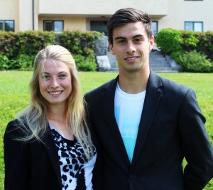 Filip och Michaela brinner för sport. Foto: Ida Lindkvist