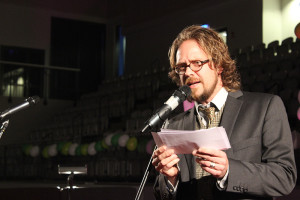 Staffan Blixt hade funderingar om tidens gång i sitt tal. Foto: Hans Andersson