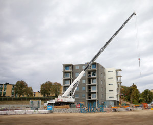 Ålkilsbacken tar bostadsbyggandet till nya höjder. Foto: Fredrik Norman