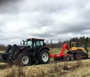 Såhär kan det se ut när Magnus jobbar ute i naturen. Privat foto