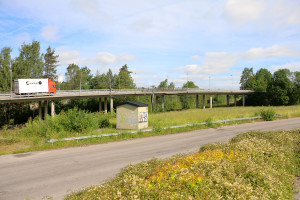 Här är det planerat att placera återvinningsstationen permanent. Foto: Fredrik Norman